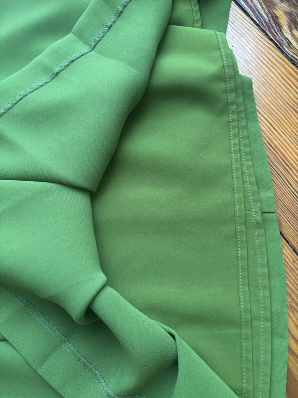 Ann Taylor Pleated A-Line Dress in Banana Palm - Picture 4 of 5